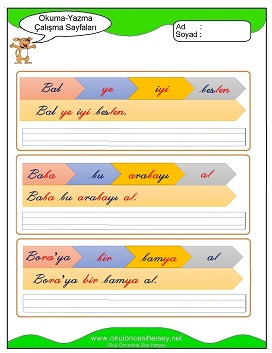 B sesi Çalışma Sayfaları